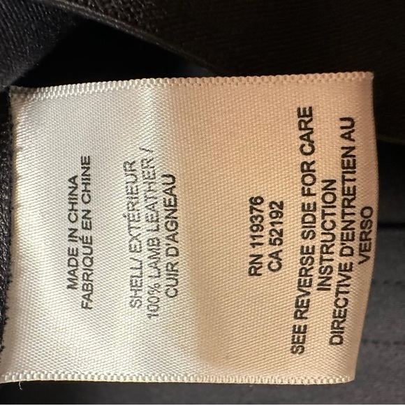 Helmut Lang Lambskin Black Leather Leggings Size 6 - Picture 9 of 9